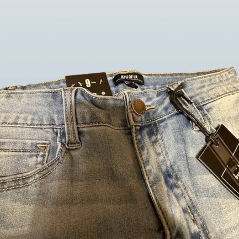 Side Ring Detail Skinny Jeans 4088 NWT Boutique - Picture 7 of 15